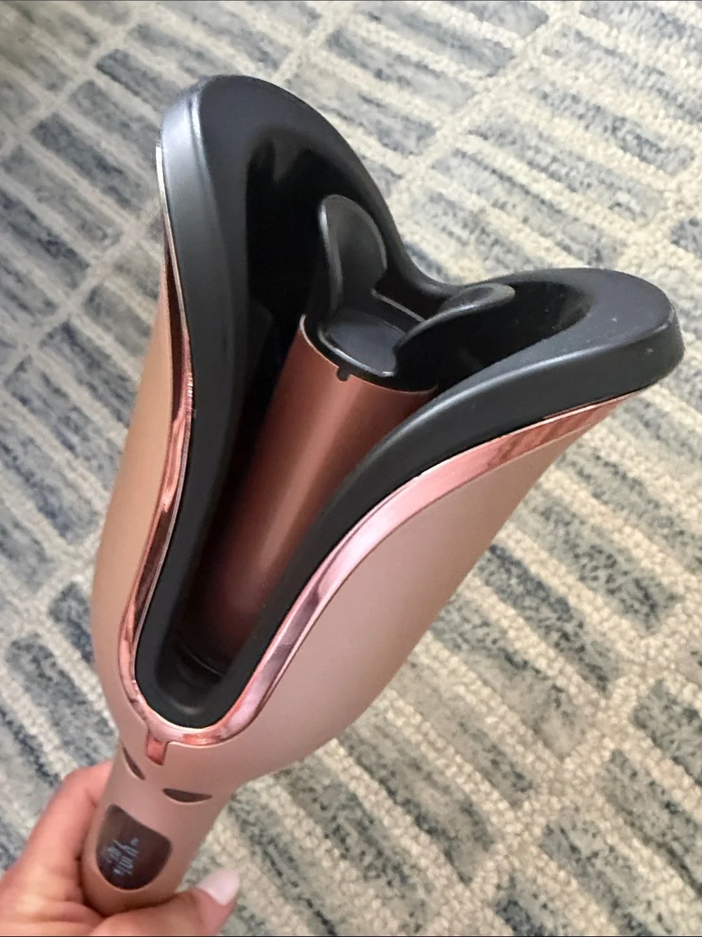 Chi Rose Gold Automatic Hair Curler with Digital Temperature Display
